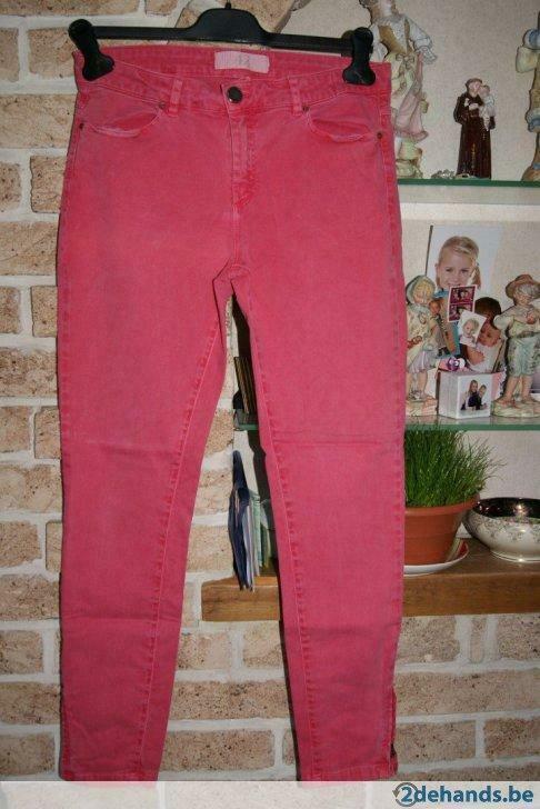 Mooie Zara Basic broek, Kleding | Dames, Ophalen of Verzenden, Gedragen, Maat 42/44 (L), Roze