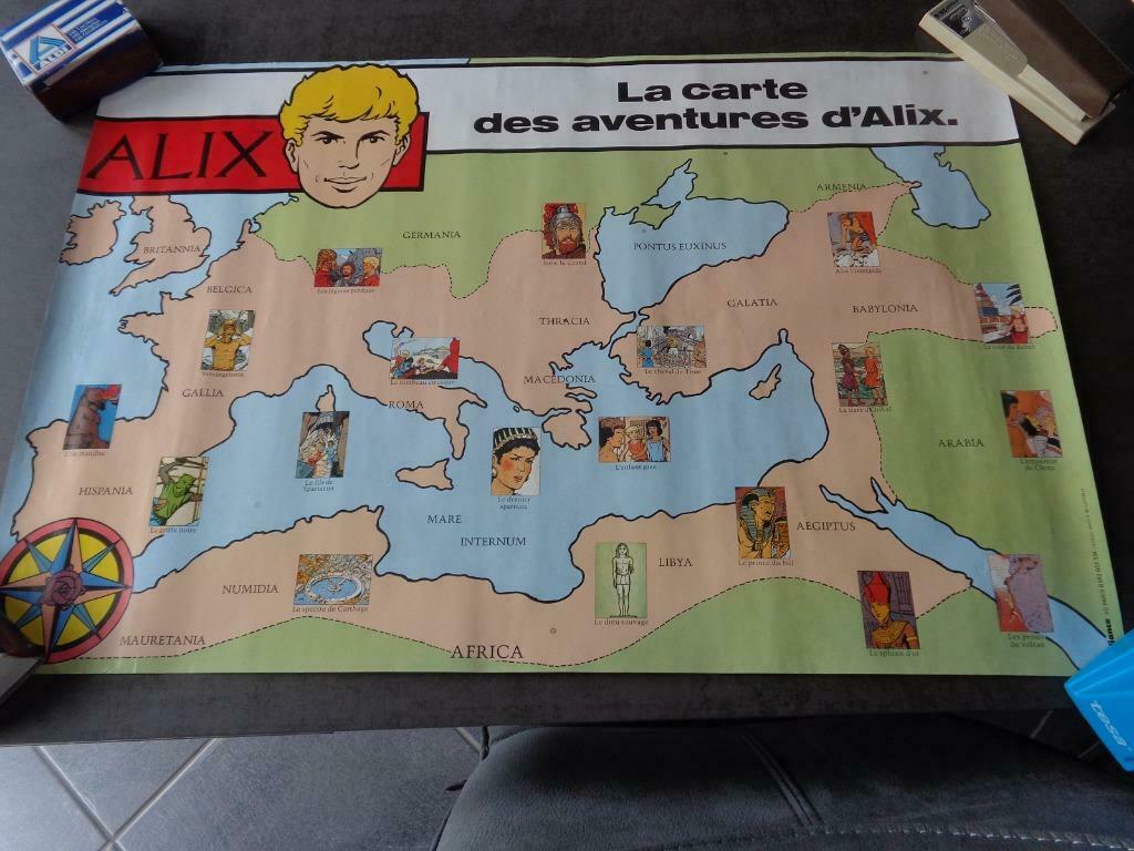 BD : carte des aventures d'Alix, Enlèvement