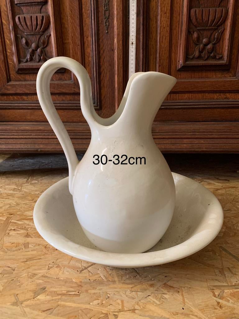 Kamerpot toiletwaterwastafelset, Antiek en Kunst