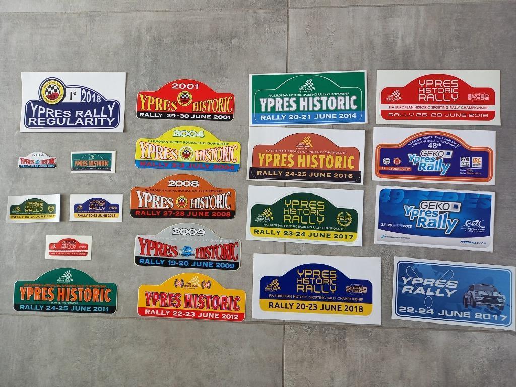 Stickers rally Ieper, Verzamelen, Ophalen, Nieuw, Auto of Motor
