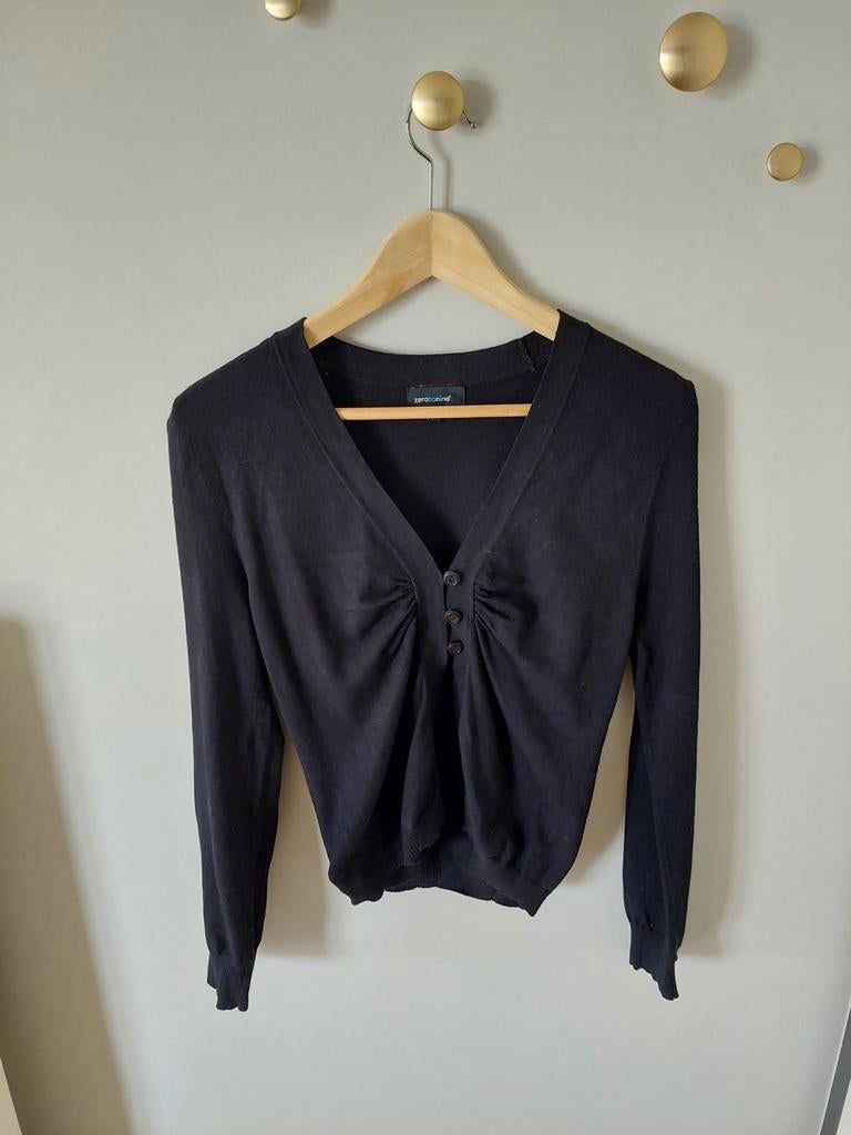 Cardigan / vest zwangerschap ZeroToNine maat 2 (M of maat 38, Kleding | Dames, Maat 38/40 (M), Zero to nine, Zwart, Trui of Vest