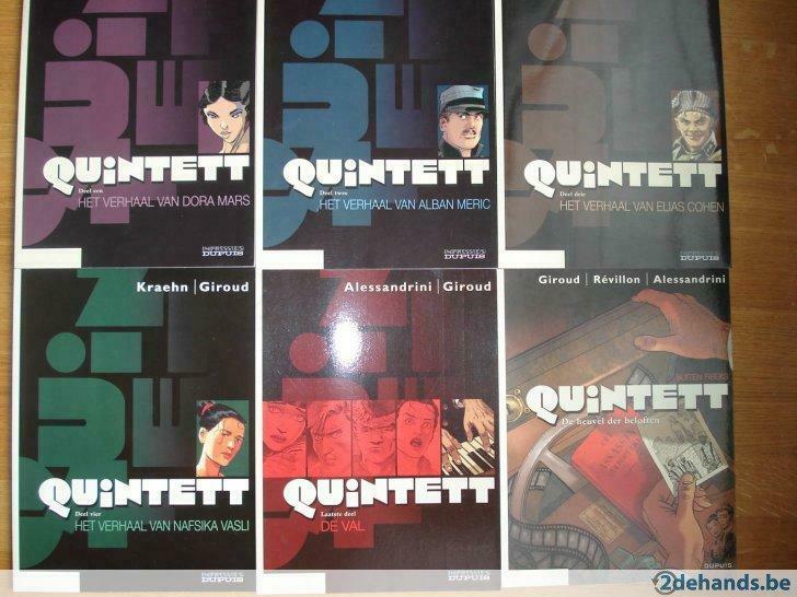6 strips, Quintett,  reeks Impressies, Enlèvement ou Envoi, Comme neuf, Dupuis