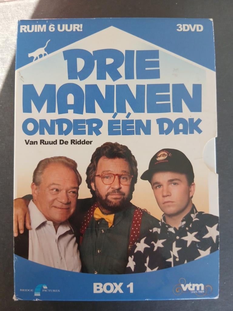 Drie mannen onder één dak (1989)(box 1) Ruud De Ridder, Cd's en Dvd's, Alle leeftijden, Boxset, Ophalen of Verzenden, Zo goed als nieuw