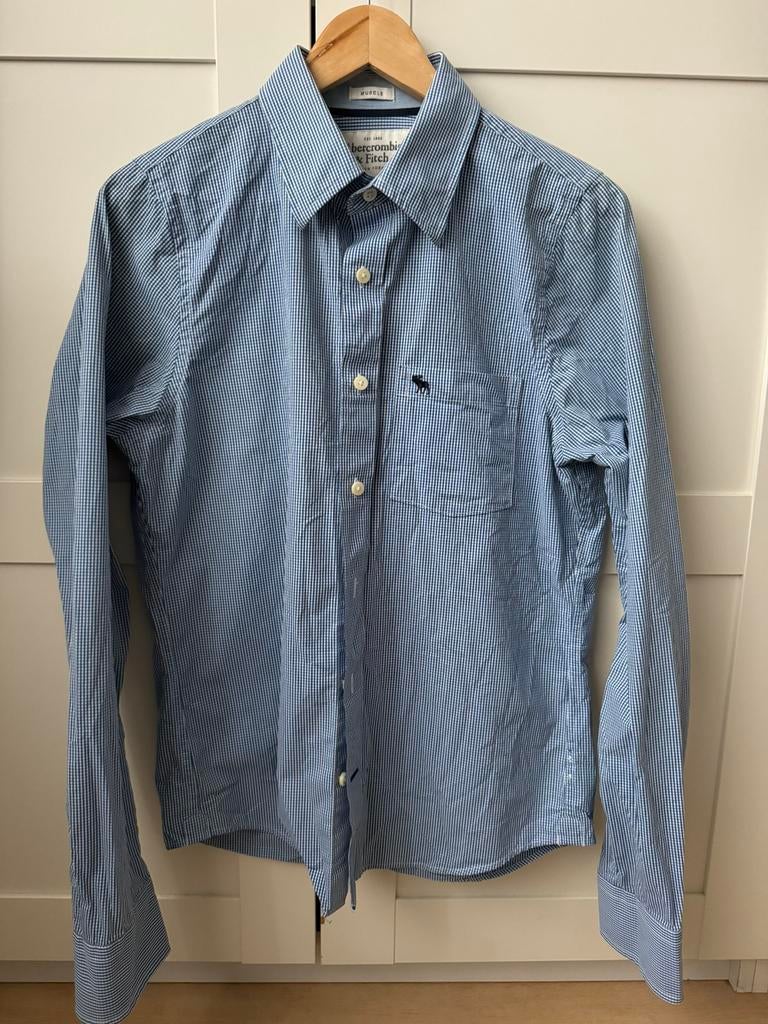 Chemise à carreaux Abercrombie - Etat impeccable, Comme neuf, Bleu, Abercrombie & Fitch, Tour de cou 39/40 (M)