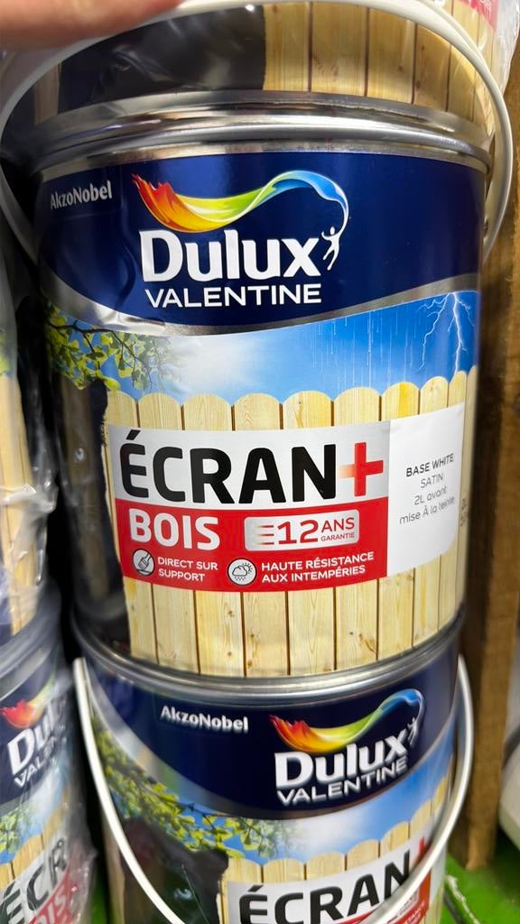 2l dulux peinture lak email blanc, Bricolage & Construction, Peinture, Vernis & Laque, Enlèvement, Neuf, Blanc