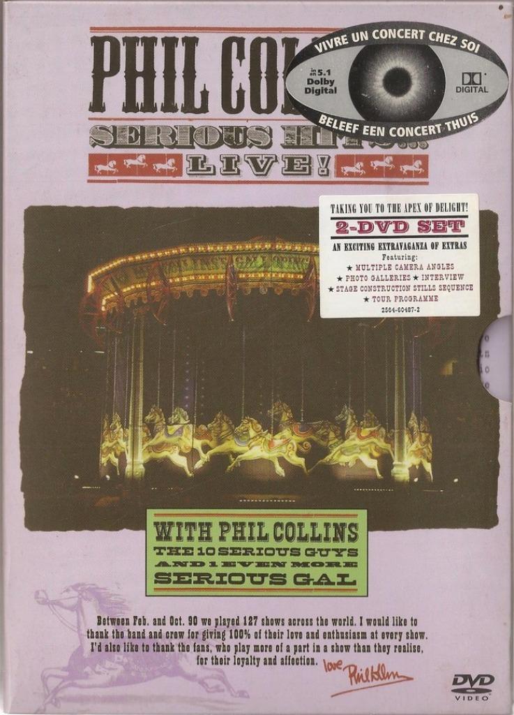 PHIL COLLINS - SERIOUS HITS...LIVE ! - 2 DVD-SET, CD & DVD, DVD | Musique & Concerts, Utilisé, Tous les âges, Envoi