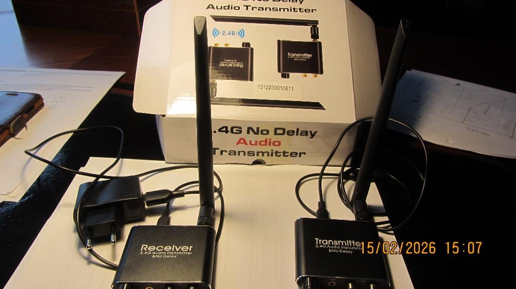TRANSMETTEUR AUDIO 2,4 GHz, Envoi, Neuf, 10 mètres ou plus, Autres câbles