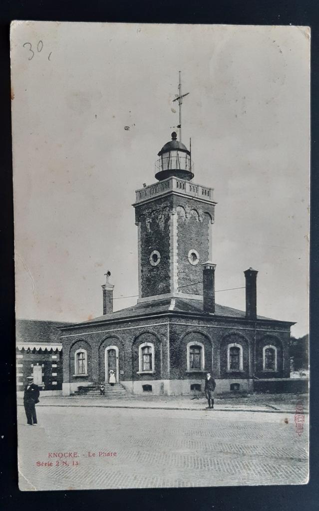 KNOKKE, le phare LE PHARE 1905, Collections, Cartes postales | Belgique, Enlèvement ou Envoi