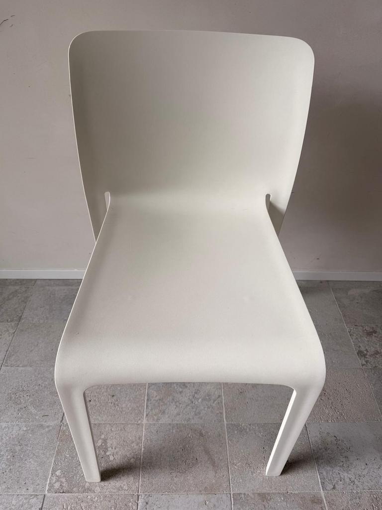 First witte stoelen 6 stuks, Huis en Inrichting, Stoelen, Ophalen, Kunststof, Gebruikt, Wit