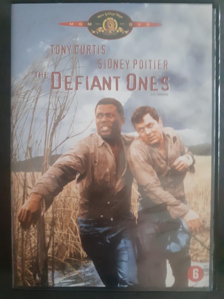 The Defiant ones (1958) Tony Curtis ,Sidney Poitier, Ophalen of Verzenden, Zo goed als nieuw, Actie en Avontuur, 1940 tot 1960