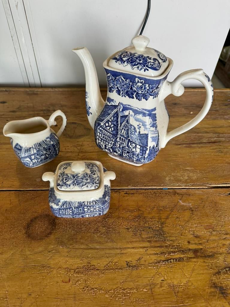 Antiek Engels koffiekan  Ironstone, Ophalen