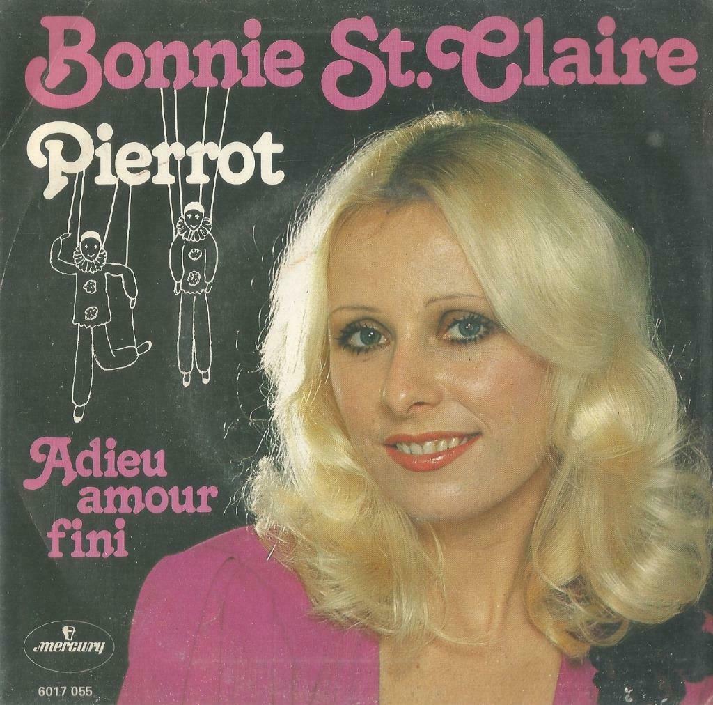 Bonnie St. Claire – Pierrot / Adieu amour fini – Single, Enlèvement ou Envoi, Utilisé, En néerlandais