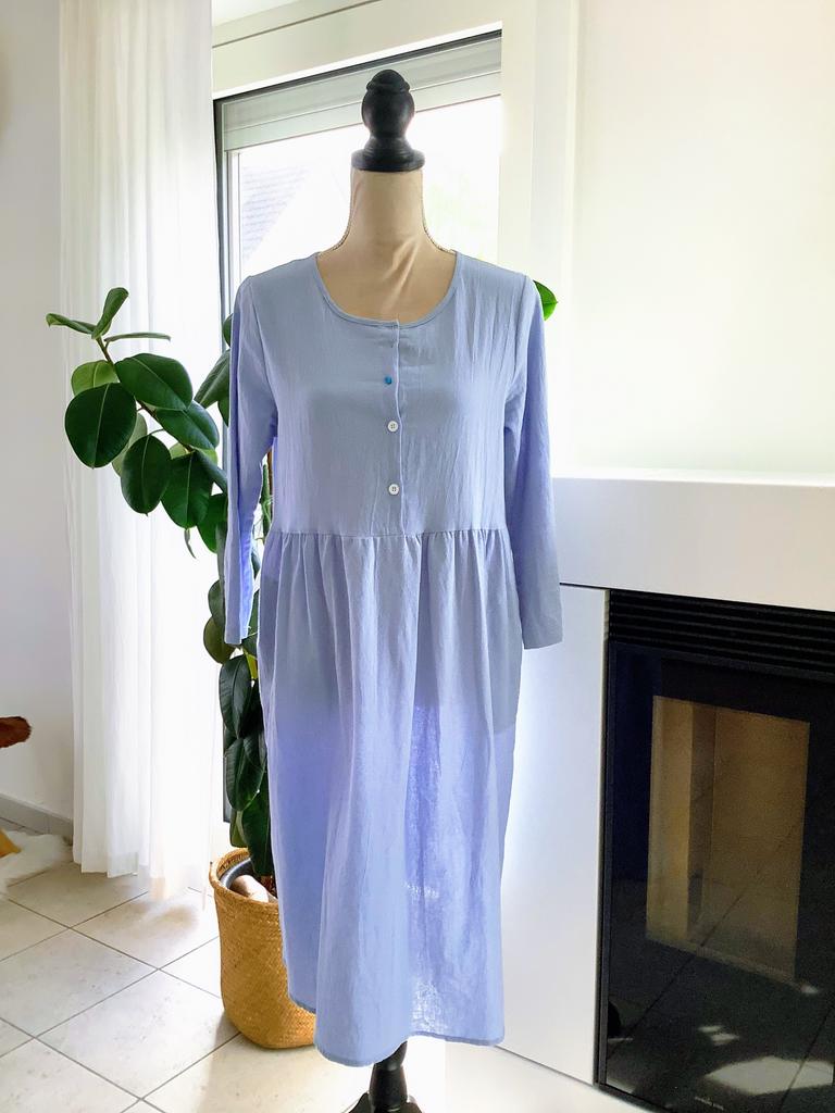 Jurk Indisch katoen Medium, Kleding | Dames, Maat 38/40 (M), Blauw, Nieuw, Ophalen of Verzenden
