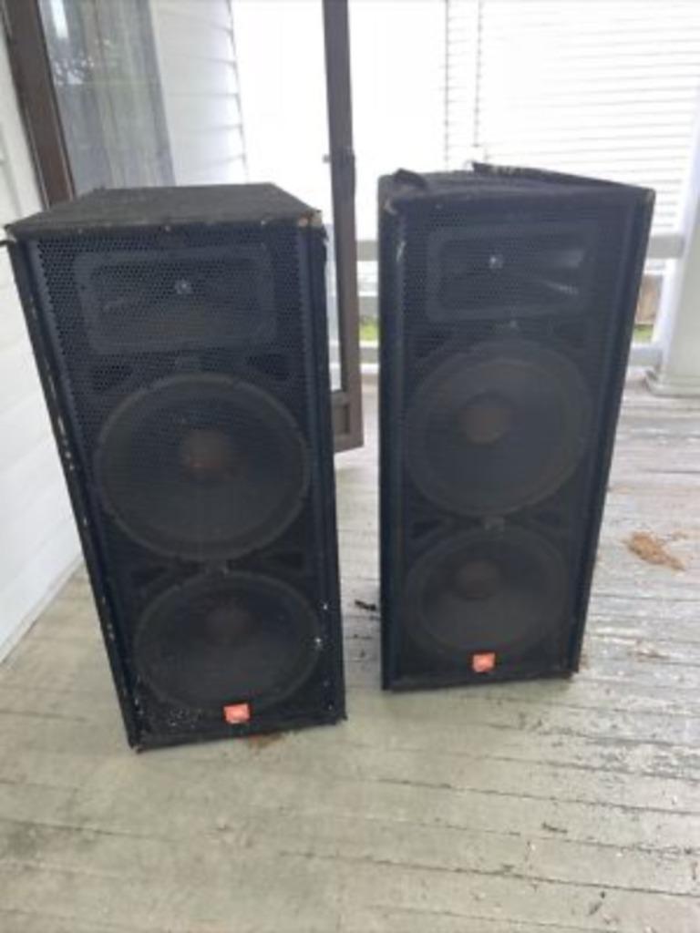 boxen jbl sound factor + versterker, Enlèvement, Comme neuf, DJ-Set, Autres marques