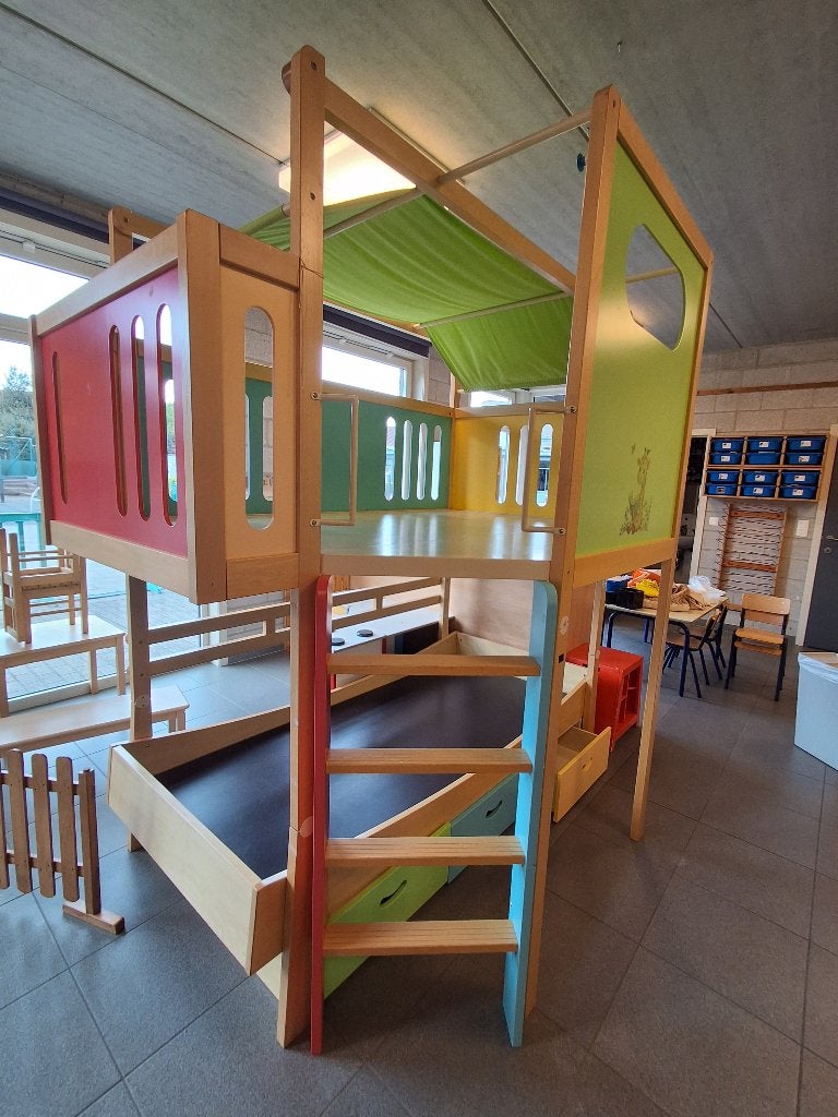 Kinderbed, Ophalen, Gebruikt, 100 cm of meer, Matras