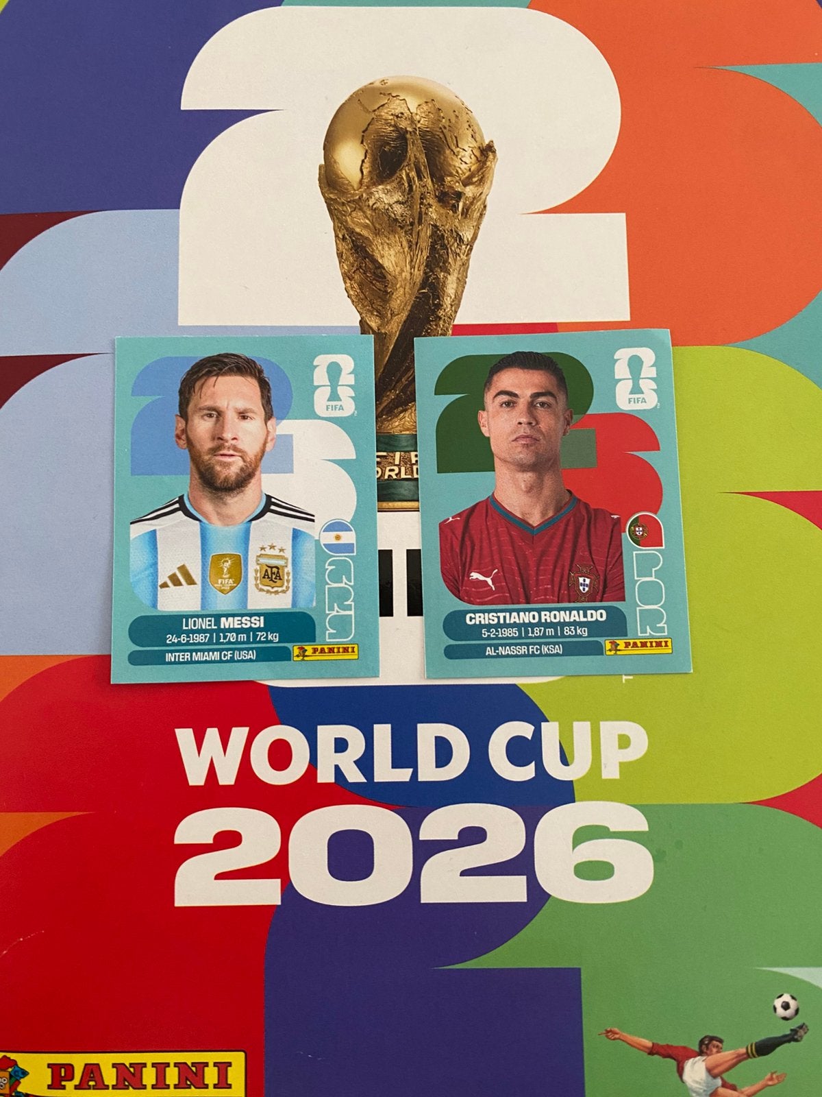 Carte panini ronaldo,messi, Verzamelen, Sportartikelen en Voetbal, Ophalen of Verzenden, Nieuw