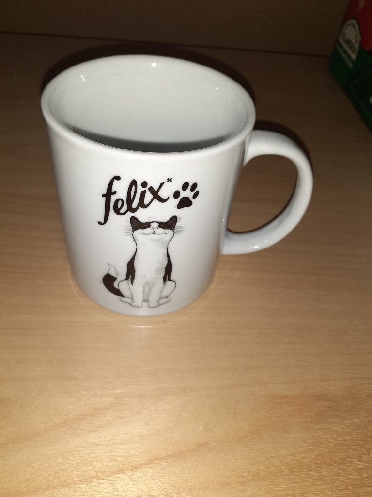 Tasse - MUG  FELIX (marque  d'aliments pour les chats), Collections, Enlèvement, Comme neuf, Porcelaine, Tasse et/ou soucoupe