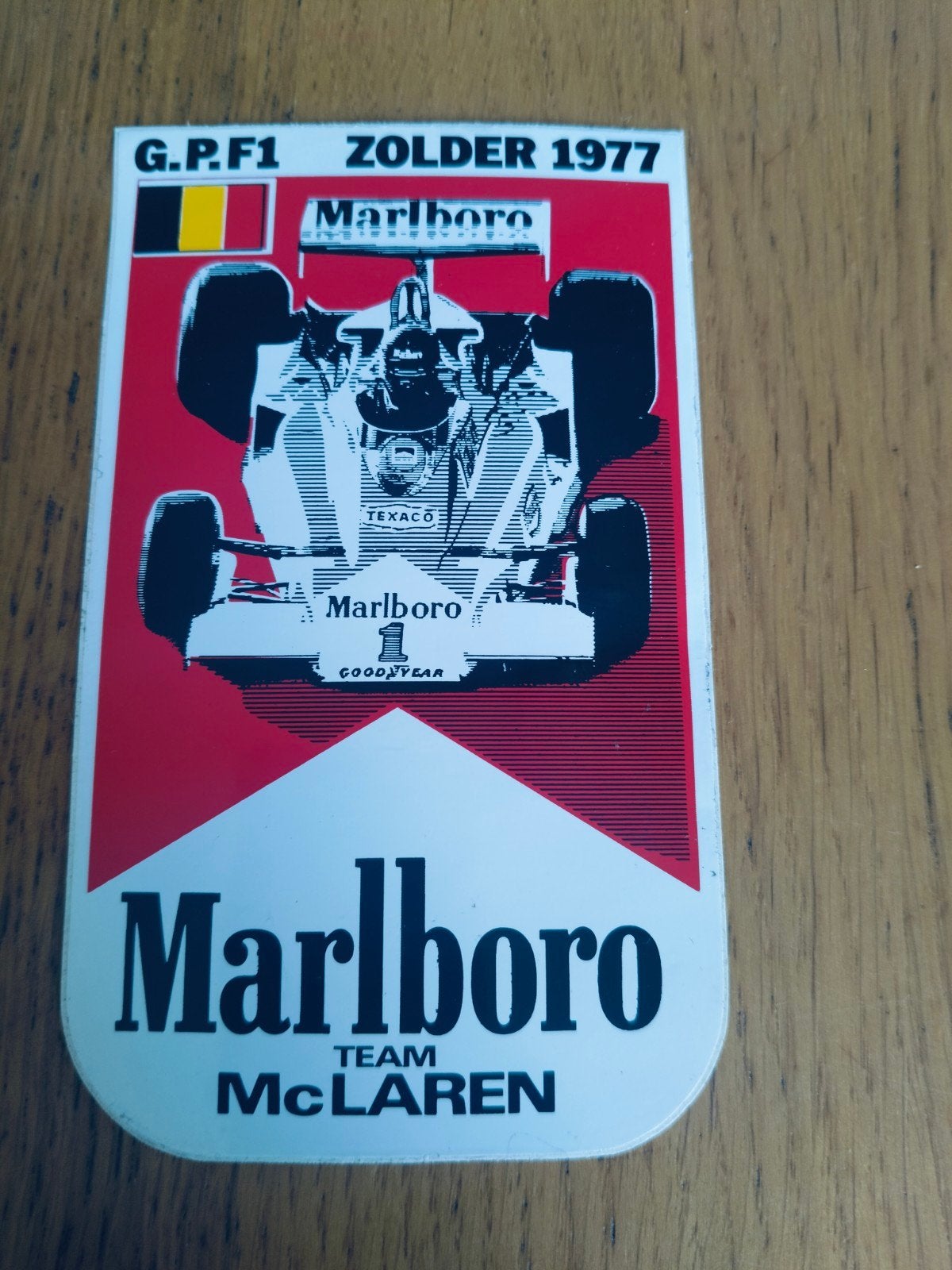 Grand prix F1 zolder 1977 sticker, Enlèvement ou Envoi
