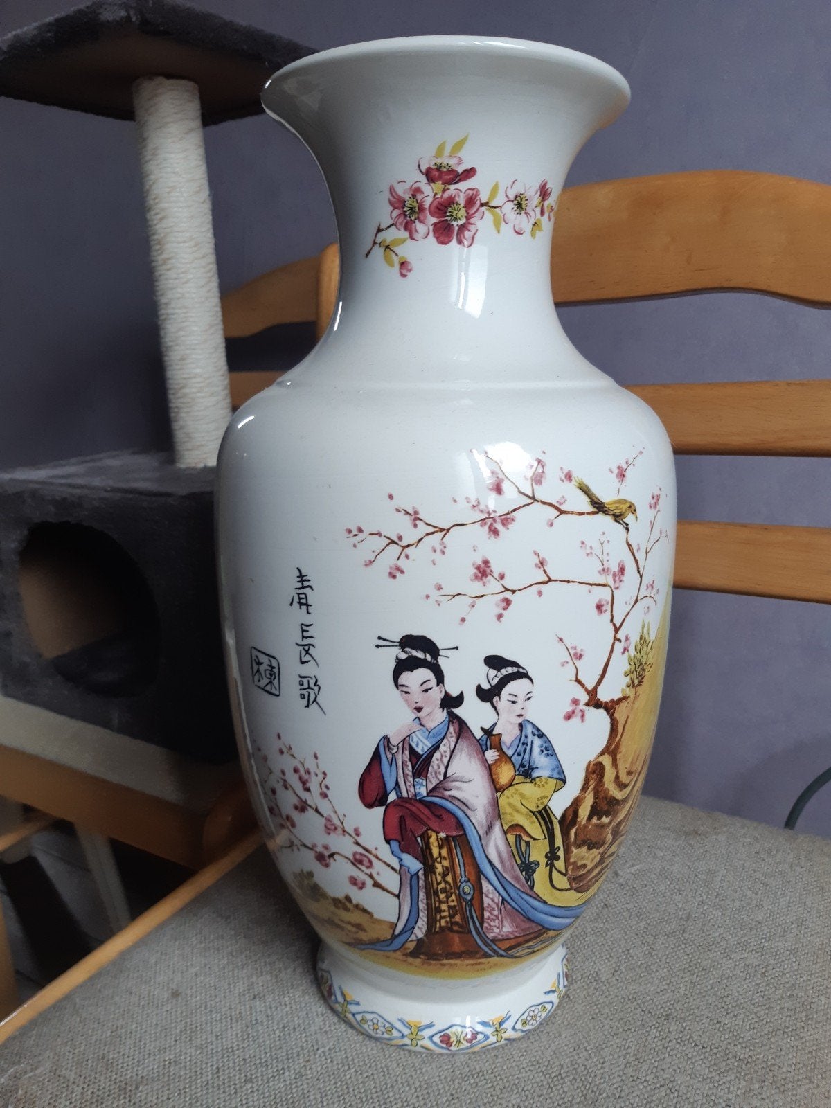 vase déco asiatique parfait état, Enlèvement