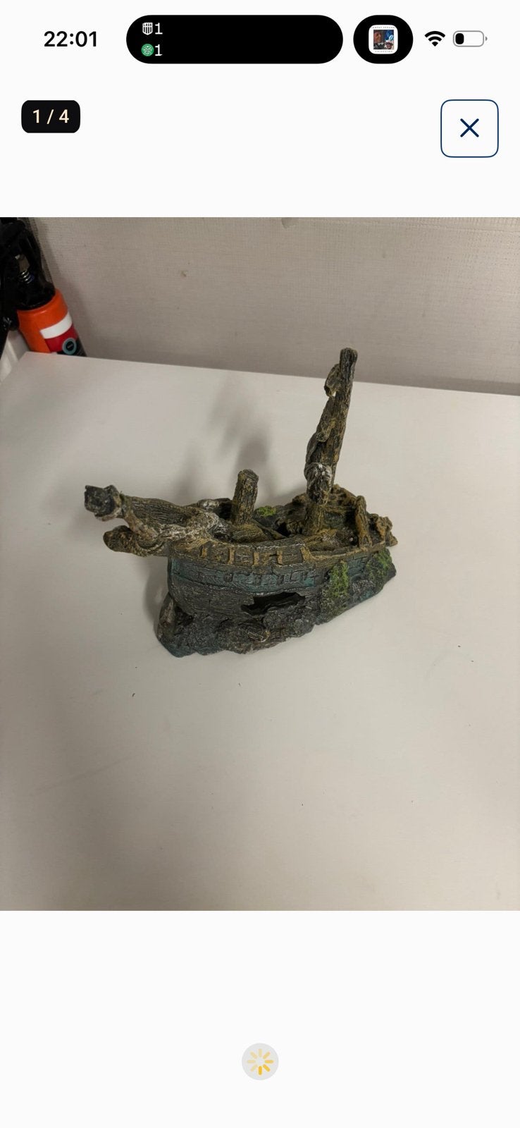 Aquariumdecoratie - Gedetailleerd Scheepswrak (€5), Animaux & Accessoires, Enlèvement ou Envoi, Comme neuf