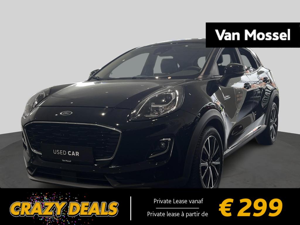 Ford Puma 1.0i Ecoboost MHEV 92kW Aut. Titanium X, Auto's, Stof, 1404 kg, Zwart, 5 zetels