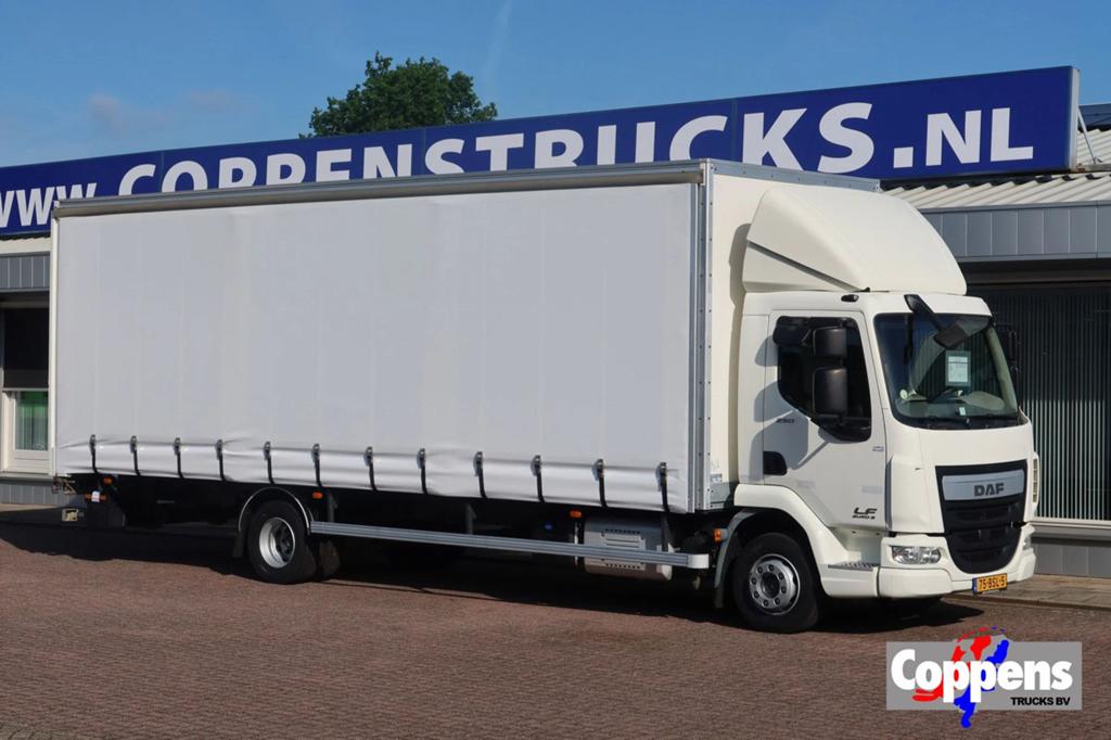 DAF LF 250 LF250 FA Schuifzeil +Dhollandia 1500 kg, Wit, Bedrijf, DAF, Cruise Control