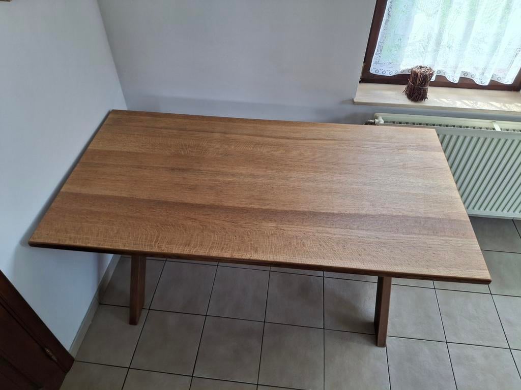 Table salle à manger en chêne massif., Enlèvement, Chêne