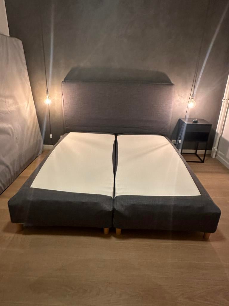 Box spring bed 180x200 cm, Ophalen, Tweepersoons, Zo goed als nieuw, 180 cm