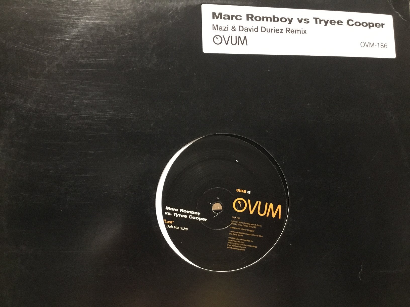 Marc Romboy vs. Tyree Cooper. Lost, CD & DVD, Vinyles | Dance & House, Enlèvement ou Envoi, Comme neuf