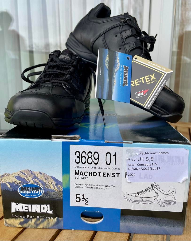 Chaussures Meindl en cuir noir taille 5.5 neuves, Enlèvement ou Envoi, Neuf, Chaussures