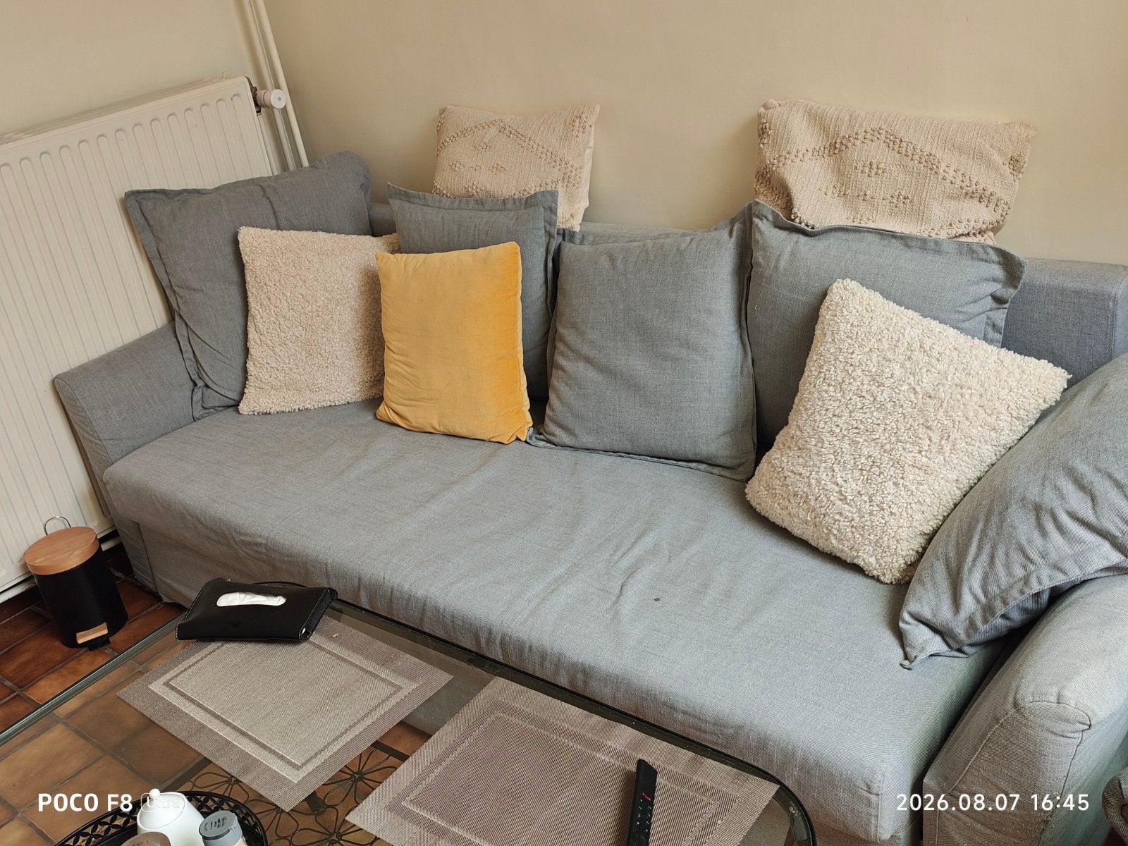 canapé convertible 3 places HOLMSUND de chez IKEA house inte, Enlèvement, Gris