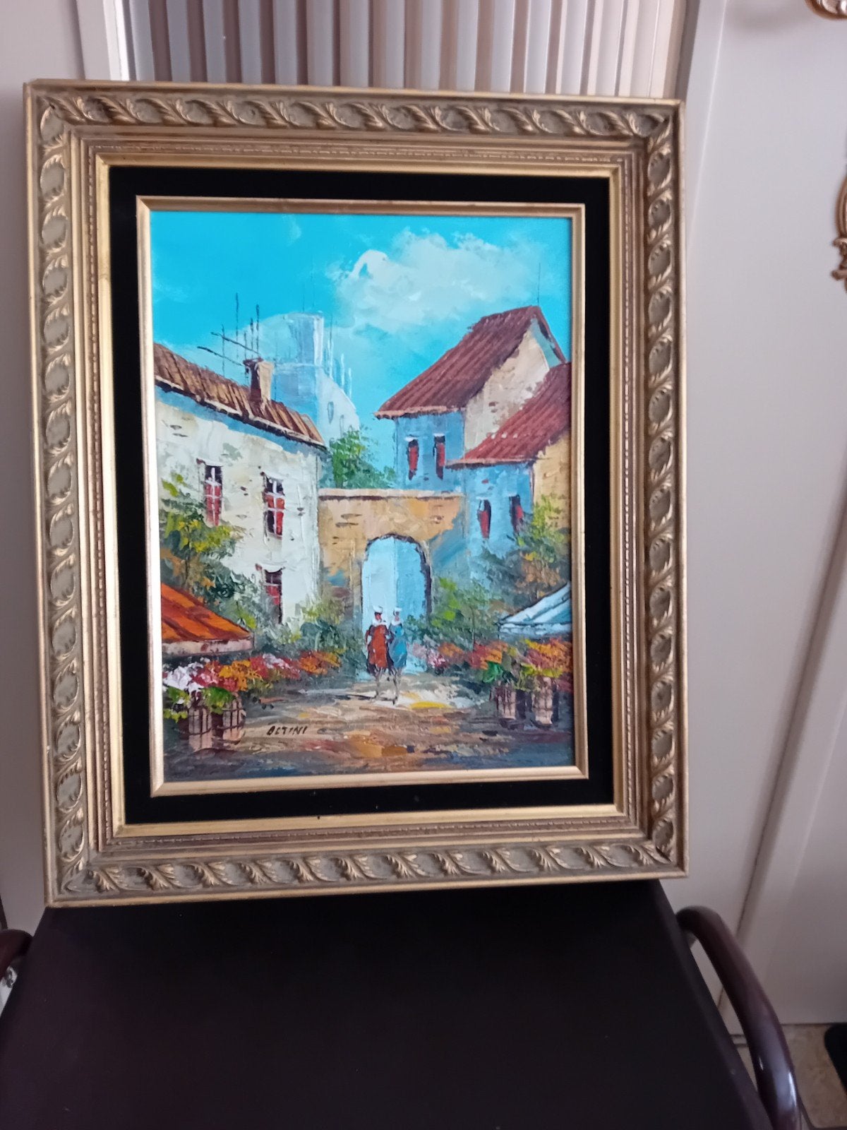 cadre avec peinture, Enlèvement