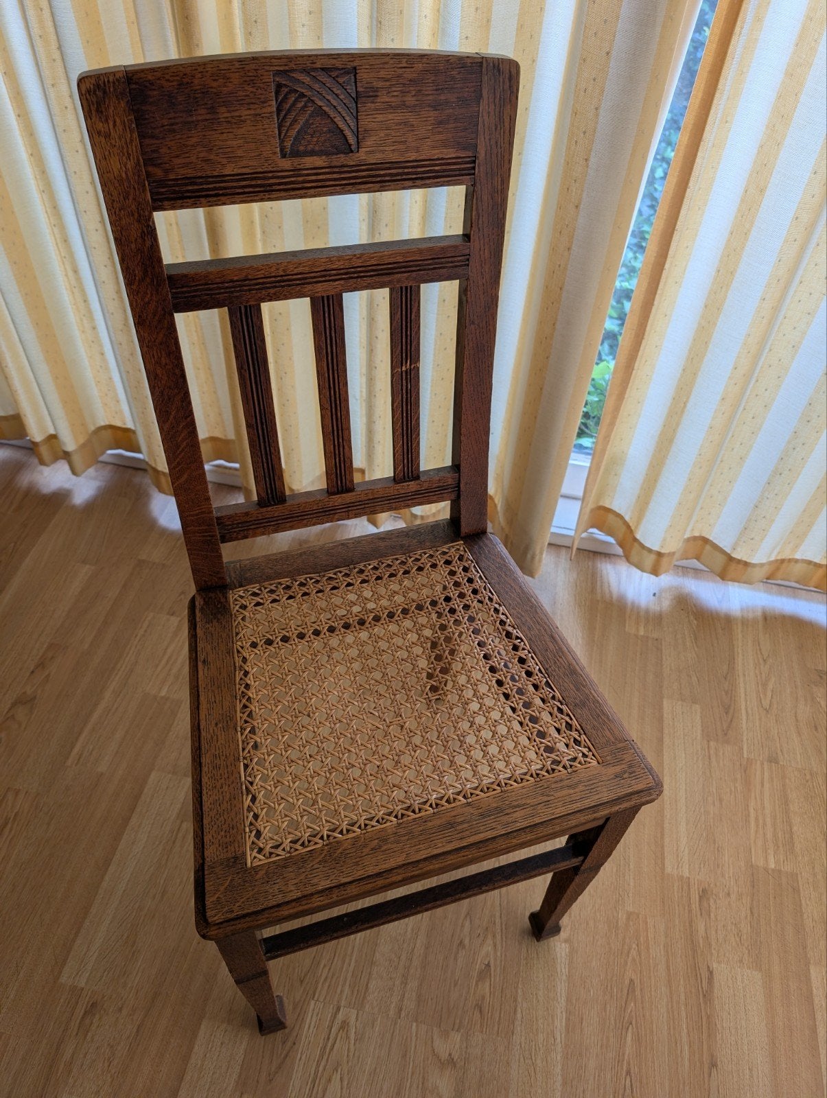 Set 4 eetkamerstoelen Art Deco, Ophalen