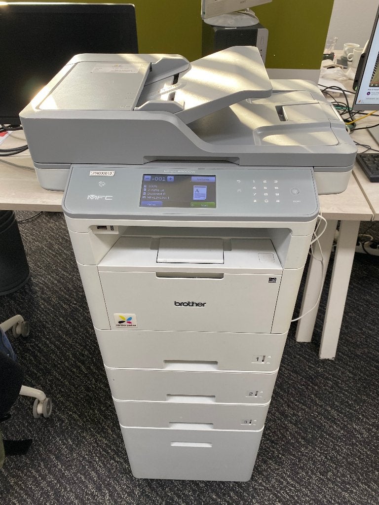 Brother MFC-L6900DW MFP + 2 x 500 feuilles + armoire, Informatique & Logiciels, Enlèvement, Utilisé, Toner, Brother