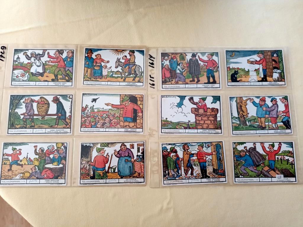 Liebig: dubbele reeks Tijl Uilenspiegel (1934), Verzamelen, Ophalen of Verzenden, Foto