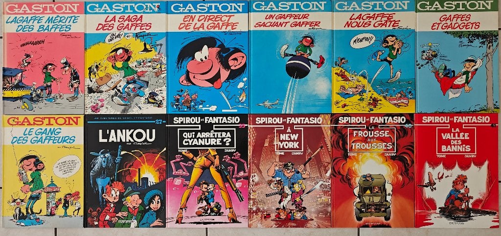Gaston, Spirou, Martine Jérôme, Bessy. année 60, 70, 80, 90, Livres, Enlèvement ou Envoi, Utilisé