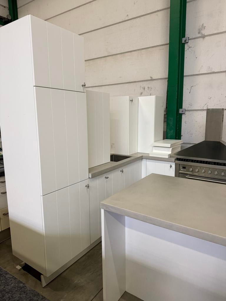 Nette Landelijke Hoekkeuken + Apparatuur + GEDEMONTEERD, Huis en Inrichting, Ophalen of Verzenden, Overige materialen, Hoekkeuken