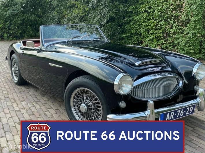 Austin Healey 3000 MKII BT7 | 1962 | Route 66 Auctions, Auto's, Austin, Zwart, Bedrijf, Handgeschakeld