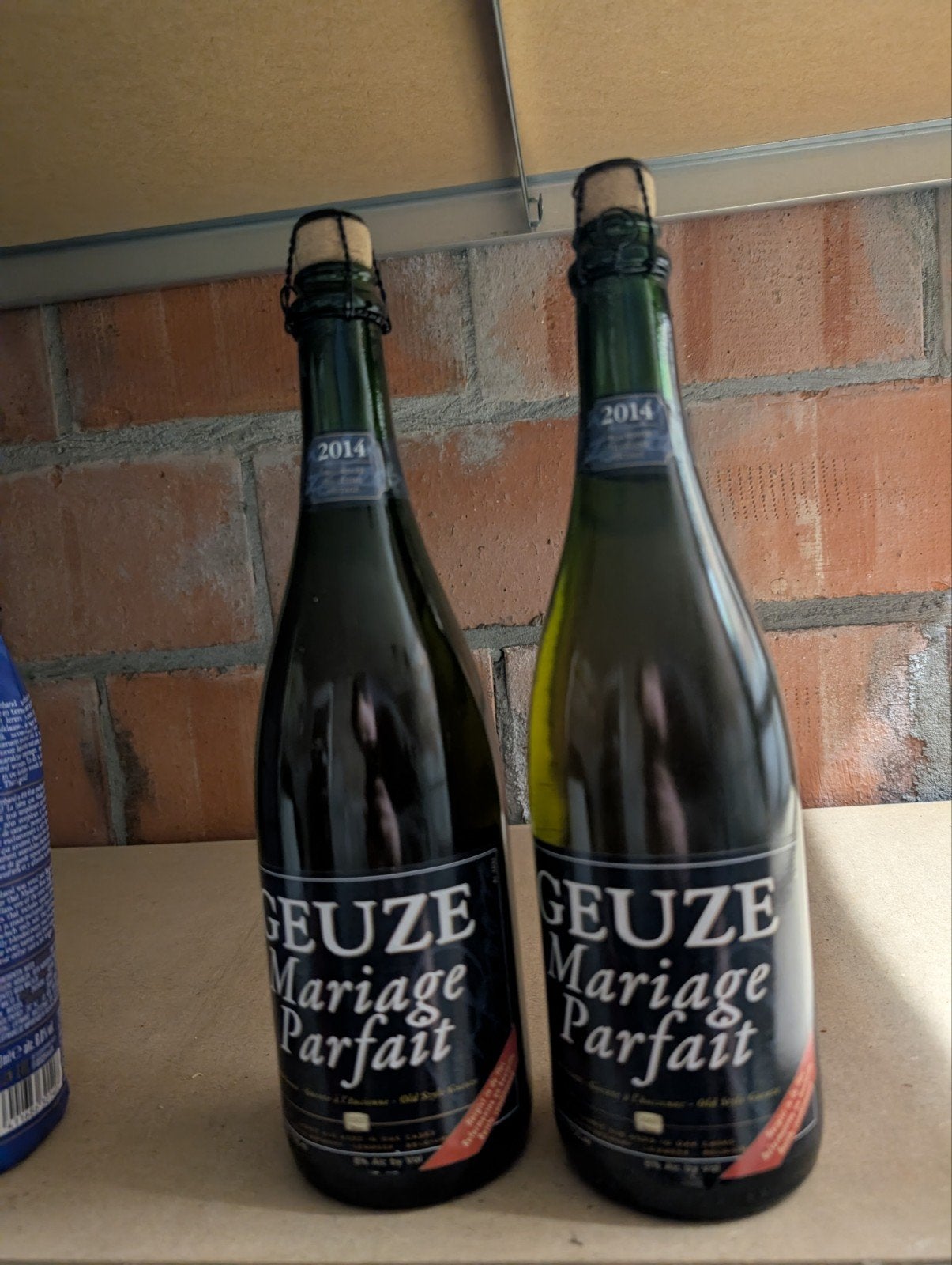 geuze boon mariage parfait 2014, 2 stuks, Verzamelen, Ophalen, Nieuw, Flesje(s), Overige merken