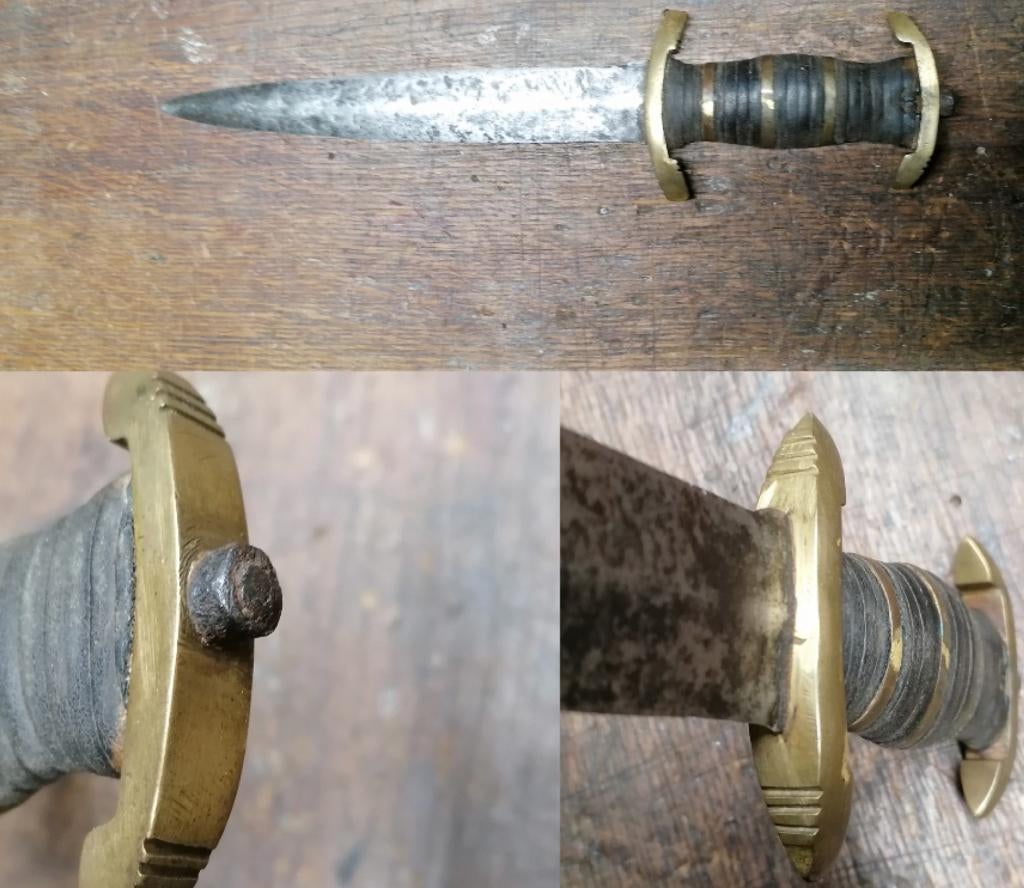 Militaire dolk S.A. in Amerikaanse stijl uit de WW2, Verzamelen, Militaria | Tweede Wereldoorlog, Overige soorten, Mes of Dolk