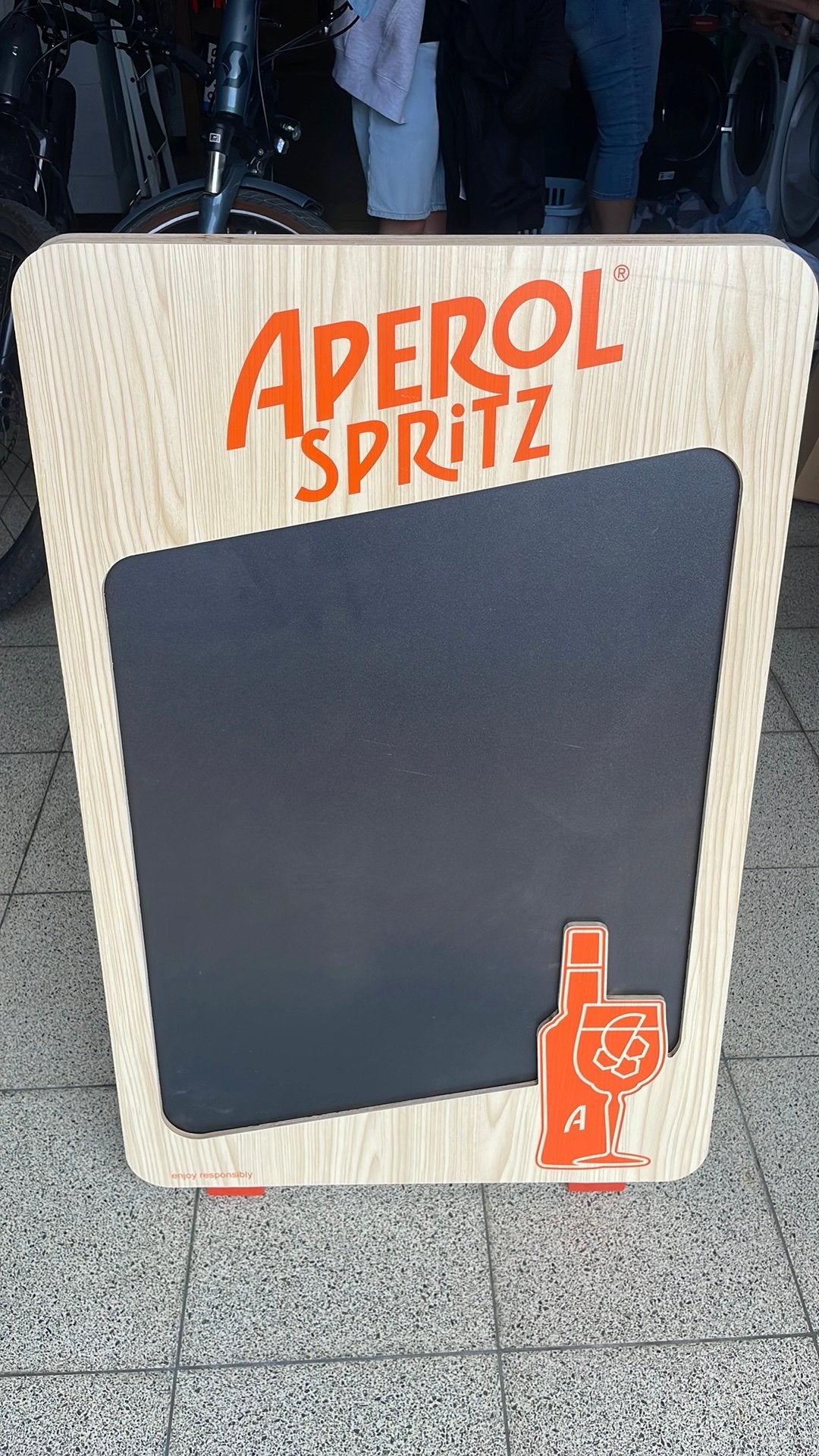 Aperol krijt/stoepbord, Verzamelen, Merken en Reclamevoorwerpen, Ophalen, Zo goed als nieuw