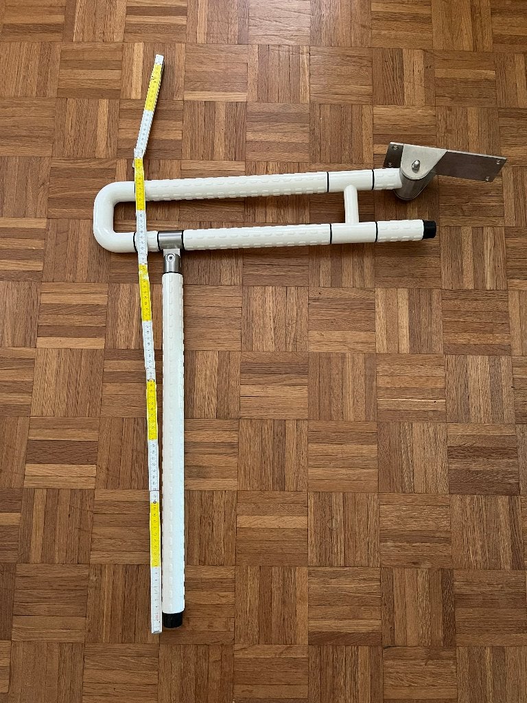 Barre d'appui rabattable WC, Bricolage & Construction, Sanitaire, Enlèvement, Utilisé, Inox, Toilettes
