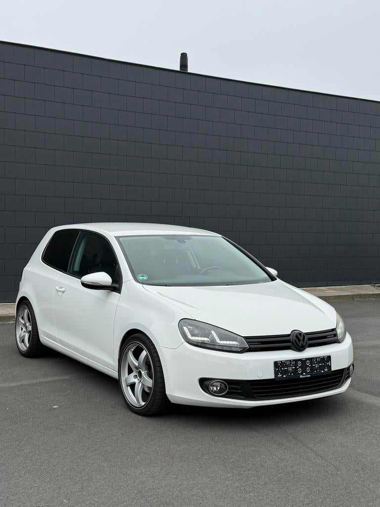 Vw golf 6 benzine airco verlaagd sportuitlaat + gekeurd, Autos, Euro 5, Achat, Boîte manuelle, Noir