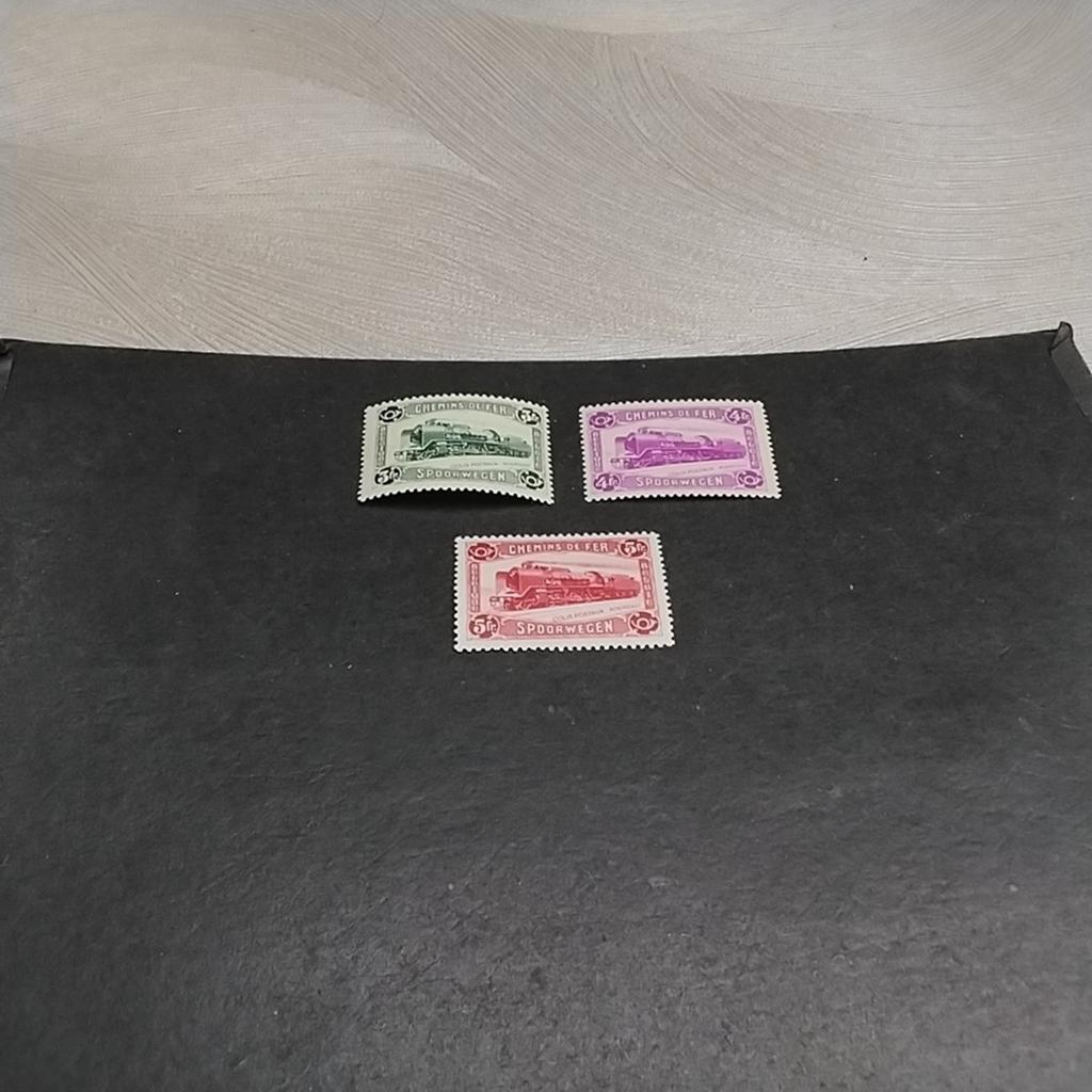 BELGIQUE Timbres ferroviaires 175/177 état neuf 350,00€, Enlèvement ou Envoi, Neuf