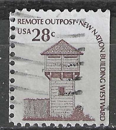 États-Unis 1978 - Yvert 1205b - Fort Nisqually (ST), Timbres & Monnaies, Envoi, Affranchi