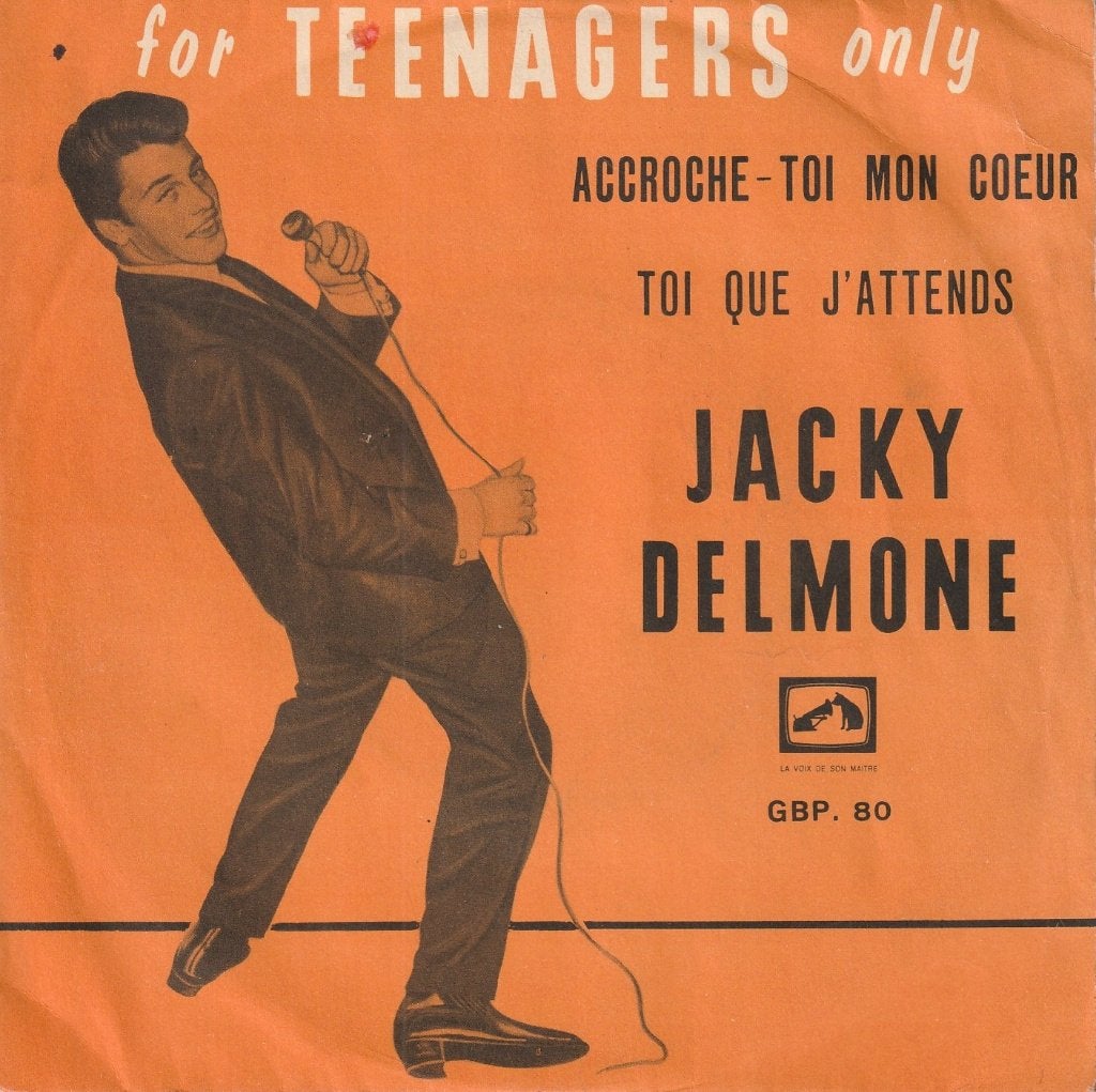 Jacky Delmone - Accroche-toi mon coeur - Belpop, Gebruikt, 7 inch, Pop, Overige typen