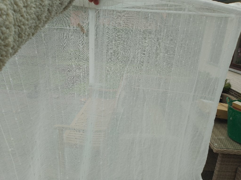 Vouwgordijn, Huis en Inrichting, Ophalen, 120 cm, Gebruikt, Overige merken