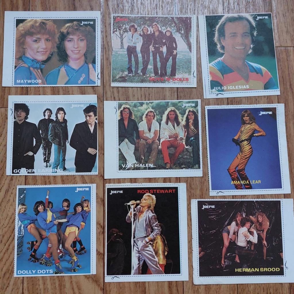 Lot van 9 stickers uit de Joepie, Enlèvement ou Envoi