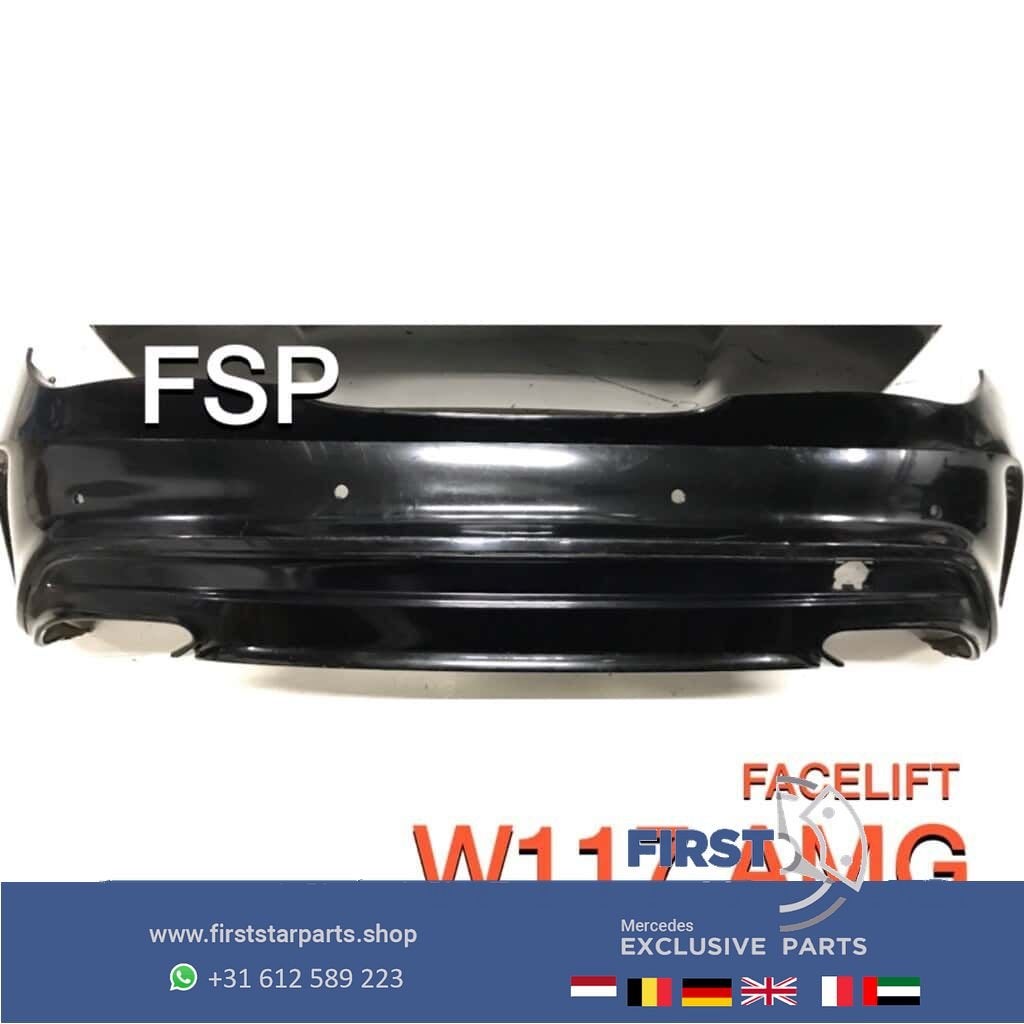 W117 CLA AMG achterbumper Mercedes 2016-2019 Facelift bumper, Arrière, Utilisé, -, -