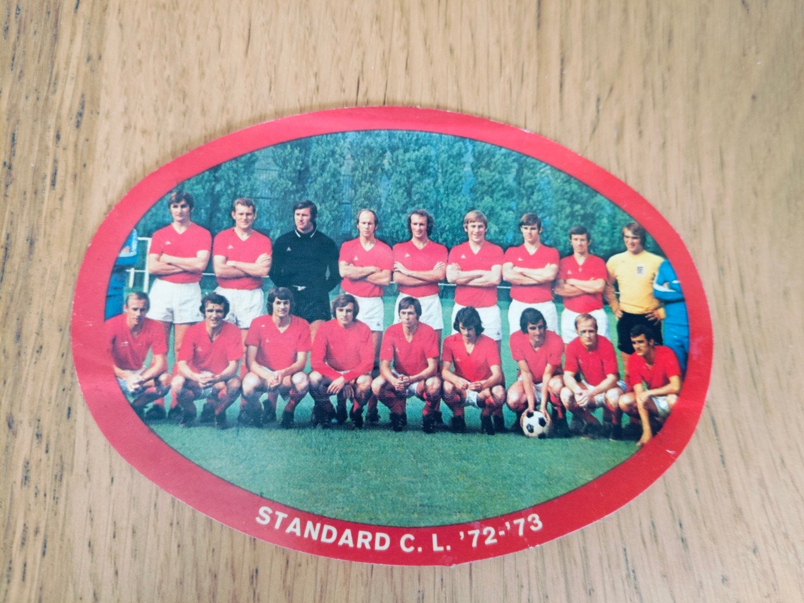 Vintage sticker Standard 1972-1973, Hobby en Vrije tijd, Kledingapplicaties en Hotfix, Ophalen of Verzenden